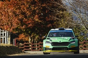 Skoda Auto Deutschland GmbH: Rallye Japan: Škoda dominiert bei Mikkelsens WRC2-Sieg, Kajetanowicz gewinnt WRC2 Challenger-Titel