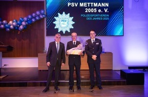Polizei Mettmann: POL-ME: Auszeichnung durch Innenminister Herbert Reul: PSV Mettmann ist Polizeisportverein des Jahres - 2604111