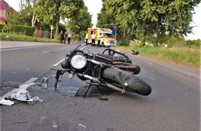 Kreispolizeibeh&ouml;rde Rhein-Kreis Neuss: POL-NE: Motorradfahrer bei Unfall schwer verletzt