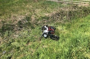 Polizeidirektion Bad Kreuznach: POL-PDKH: Verkehrsunfall mit verletztem Motorradfahrer