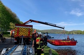 Feuerwehr Herdecke: FW-EN: Wasserrettungseinsatz auf dem Hengsteysee