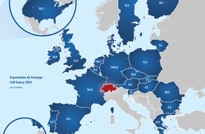 LIDL Schweiz: Lidl Suisse augmente de nouveau son volume d'exportation de fromage / Marchés de vente pour produits suisses de qualité