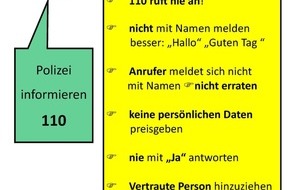 Polizei Münster: POL-MS: Falsche Polizisten am Telefon - Auflegen, Vertrauensperson hinzuziehen und "110" wählen!