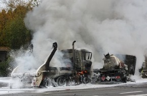 Polizeipräsidium Trier: POL-PPTR: Verkehrsunfall unter Beteiligung eines Tanklastzuges