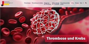 DSL e.V. Deutsche Seniorenliga: Krebserkrankung birgt hohes Risiko für Venenthrombose