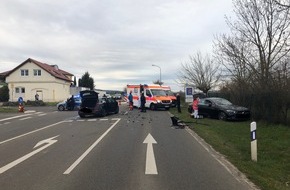 Polizeidirektion Landau: POL-PDLD: Schwerer Unfall mit vier verletzten Personen