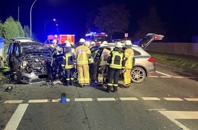 Freiwillige Feuerwehr Bad Salzuflen: FF Bad Salzuflen: Mehrere Verletzte nach Verkehrsunfall auf Bundestraße 239 / Freiwillige Feuerwehr Bad Salzuflen ist mit 40 Kräften im Einsatz