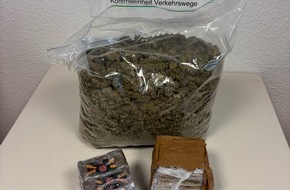 Hauptzollamt Osnabr&uuml;ck: HZA-OS: Osnabr&uuml;cker Zoll stellt Drogen bei Fahrzeugkontrolle sicher; Stra&szlig;enverkaufswert von rund 36.000 Euro