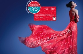 Manor AG: Désormais jusqu'à 3% de bonus - Manor lance un programme de bonus pour récompenser sa fidèle clientèle (IMAGE)