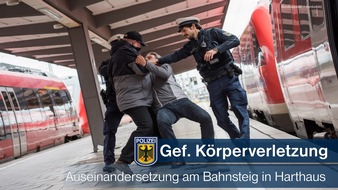 Bundespolizeidirektion München: Bundespolizeidirektion München: Gefährliche Körperverletzung an Neujahr -
Auseinandersetzung mehrerer Personen in der Silvesternacht
