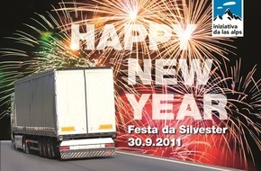 Alpen-Initiative: L'anno dei camion è già finito. Perciò festeggiamo San Silvestro - ma con poca voglia di festeggiare