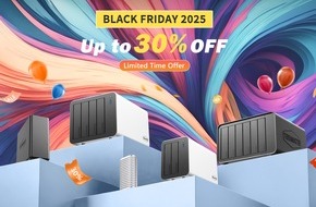 TerraMaster Technology Co., Ltd: TerraMaster Black Friday & Cyber Monday 2025 Mega-Sale ist da: Bis zu 30 % Rabatt auf NAS & DAS - Starten Sie Ihr Speicher-Upgrade!