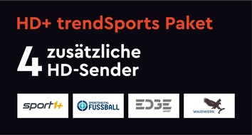 HD PLUS GmbH: trendSports startet bei HD+