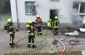 Feuerwehr Olpe: FW-OE: Kellerbrand in städtischer Notunterkunft