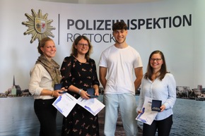 POL-HRO: Polizeiinspektion Rostock ehrt fünf Menschen für herausragende Zivilcourage