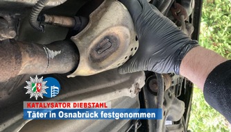 Polizeiinspektion Osnabrück: POL-OS: Oberhausen/Osnabrück: Ermittler lassen nicht locker - Mutmaßliche Katalysator-Diebe in Osnabrück festgenommen