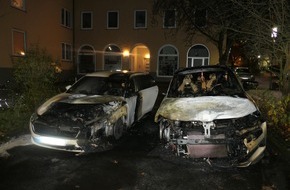 Polizeipräsidium Nordhessen - Kassel: POL-KS: 45.000 Euro Schaden durch Brandstiftung an zwei Skoda: Zeugen in Herkulesstraße gesucht