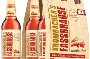 Krombacher Brauerei GmbH & Co.: Von Natur aus erfrischend - KROMBACHER'S FASSBRAUSE Rhabarber jetzt neu auf dem Markt