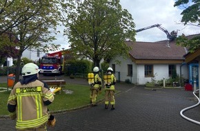 Feuerwehr VG Asbach: FW VG Asbach: Brand im Kindergarten Asbach