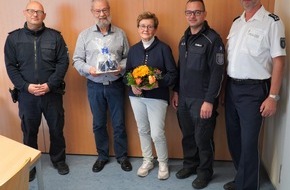Landespolizeiinspektion Jena: LPI-J: Ehepaar für Zivilcourage gedankt