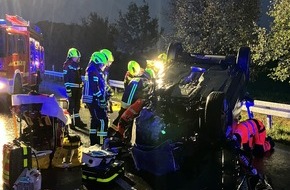 Feuerwehr Ahlen: FW-WAF: Verkehrsunfall auf der B 58
