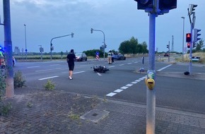 Polizei Aachen: POL-AC: Unfall in Eschweiler: Rollerfahrer missachtet Rotlicht und wird schwer verletzt