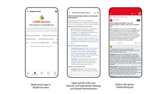 Reddit: Die beliebte Social-Media-Plattform Reddit führt Reddit Answers in deutscher Sprache ein / Eine KI-gestützte Möglichkeit, echte menschliche Perspektiven zu jedem Thema zu entdecken