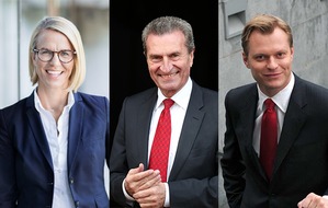 EBS Universität für Wirtschaft und Recht gGmbH: EBS Universität stellt weitere Weichen auf Erfolg: Günther H. Oettinger als Präsident und Martin Böhm als Rektor kommen in das Führungsteam