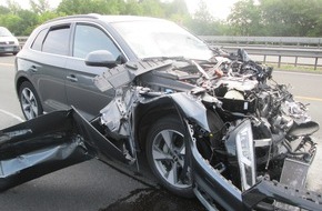 Polizeiinspektion Delmenhorst / Oldenburg - Land / Wesermarsch: POL-DEL: Autobahnpolizei Ahlhorn: Hoher Sachschaden bei Verkehrsunfall auf der Autobahn 1 im Bereich Dinklage