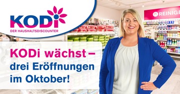 KODi Diskontläden GmbH: KODi wächst – gleich drei Neueröffnungen im Oktober!