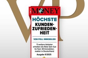 von Poll Immobilien GmbH: „Höchste Kundenzufriedenheit“ bei VON POLL IMMOBILIEN