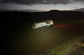 Polizeiinspektion Kirn: POL-PIKIR: Verkehrsunfall mit überschlagenem PKW