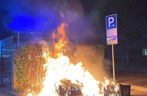Landespolizeiinspektion Erfurt: LPI-EF: Flammen in der Nacht
