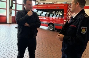 Feuerwehr D&uuml;ren: FW D&uuml;ren: Daniel Walter MdB informiert sich &uuml;ber Feuerwehr und Rettungsdienst der Stadt D&uuml;ren