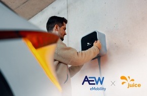 Juice Technology AG: Aktuelle Pressemeldung: Zürcher Ladestationsherstellerin Juice kooperiert mit AEW eMobility
