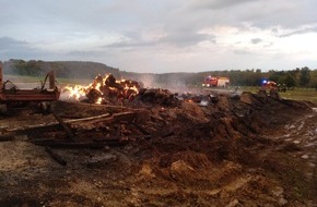 Feuerwehr Wetter (Ruhr): FW-EN: Wetter - Sirenenalarm im Stadtgebiet: Scheune in Grundschöttel steht in Vollbrand (Erstmeldung)