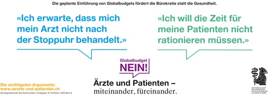 Aerztegesellschaft des Kantons Bern: Aerztegesellschaft des Kantons Bern warnt vor Globalbudget in der Medizin