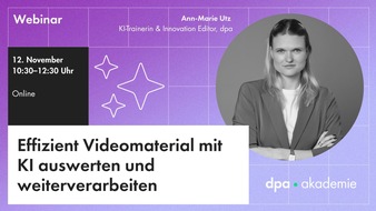 dpa-Akademie: Video-Analyse mit KI-Tools f&uuml;r Redaktionen l dpa-Akademie