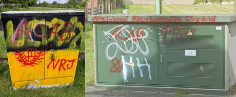 Polizei M&uuml;nster: POL-MS: Sachbesch&auml;digung durch rechtsradikale Farbschmierereien in Ascheberg/Herbern - Polizei bittet um Hinweise