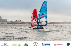 Act Agency GmbH: Hydrofoil-Racer heben endlich ab beim Mercedes-Benz Windsurf World Cup Sylt 2019