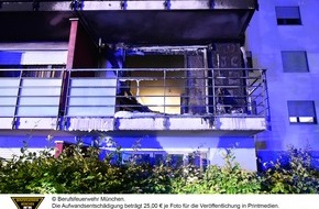 Feuerwehr München: FW-M: Balkonbrände in der Stadt (München)