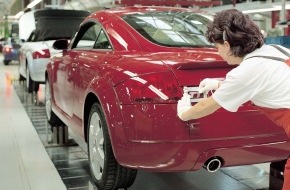 Audi AG: 100,000th Audi TT Coupé produced