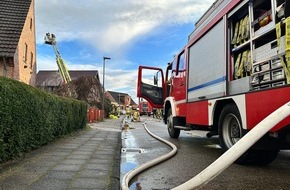 Freiwillige Feuerwehr Osterholz-Scharmbeck: FW Osterholz-Scharm.: Feuerwehr verhinderte größeren Schaden nach Blitzeinschlag