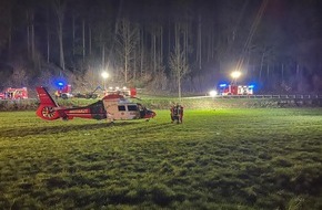 Feuerwehr Lennestadt: FW-OE: Verkehrsunfall mit einer eingeklemmten Person