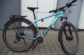 Polizeipräsidium Mittelhessen - Pressestelle Wetterau: POL-WE: Polizei sucht Besitzer von hellblauem Cube-Bike / Zuvor vermutlich in Darmstadt entwendet + Einbrecher stehlen Schmuck und Geld + + Unter Messervorhalt Geld gefordert + u.a.