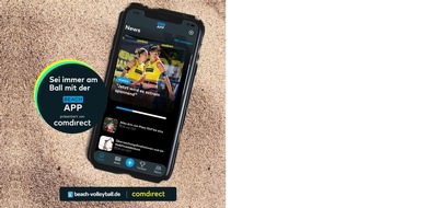 comdirect - eine Marke der Commerzbank AG: comdirect und beach-volleyball.de starten App für die Beach-Volleyball Community