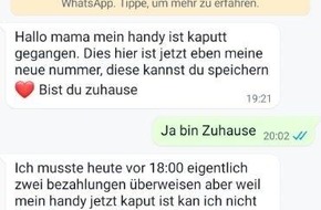 Polizeipräsidium Neubrandenburg: POL-NB: WhatsApp-Betrug verursacht Schaden von über 1.700 EUR