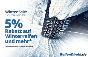 Delticom AG: Jetzt eiskalt sparen: Winter Sale bei ReifenDirekt.de
