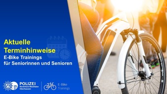 Polizeipräsidium Oberhausen: POL-OB: Rauf aufs E-Bike - Die Polizei Oberhausen unterstützt Seniorinnen und Senioren