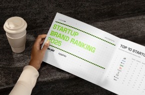 STARTUP BRAND RANKING 2025: Startup Brand Ranking 2025 veröffentlicht - Jung von Matt START und Appinio küren die stärksten Startup-Marken des Jahres